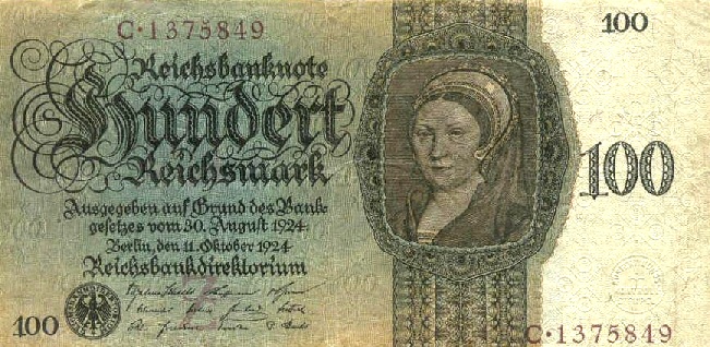 Banconota da 100 marchi emessa dal S.R.I. nel 1924