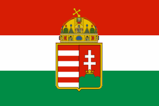 La bandiera del Regno d'Ungheria