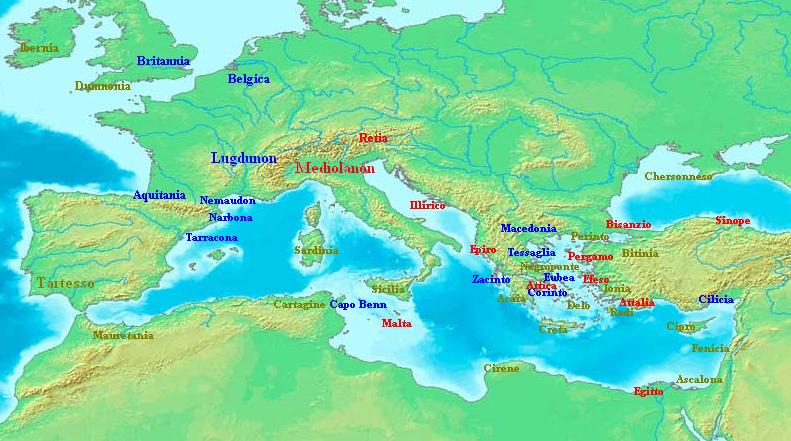 Massima espansione della Triplice nel II sec. d.C.