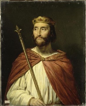 Carlo III il Semplice, re d'Italia [HL dipinto di Georges Rouget (1783-1869), Museo Nazionale di Versailles]