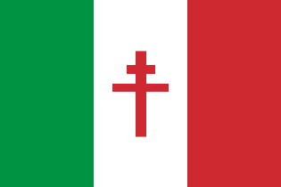 Bandiera del Fronte Nazionale, la Resistenza Italiana contro i naziazionisti (grazie a William Riker)