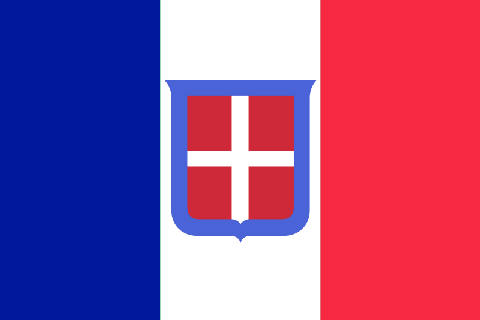 Bandiera del regno sabaudo di Gallia (grazie a William Riker)