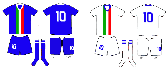 Maglia degli Italienische Herzen ("cuori d'Italia"), la squadra degli immigrati italiani, 5 titoli