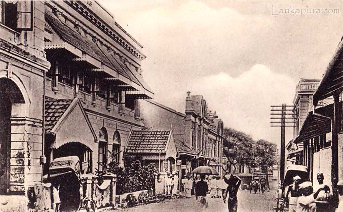 Colombo, capitale dello Sri Lanka, in una foto degli anni Venti del secolo scorso