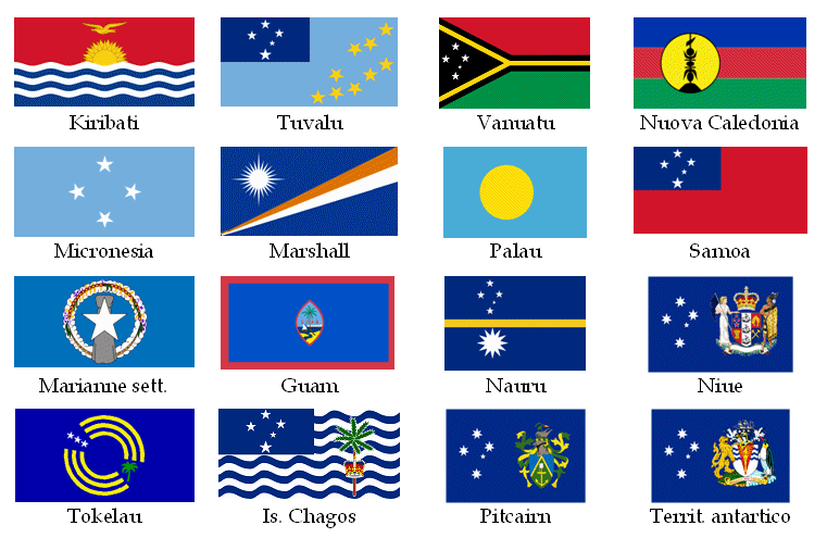 Bandiere di alcuni degli stati e territori australiani