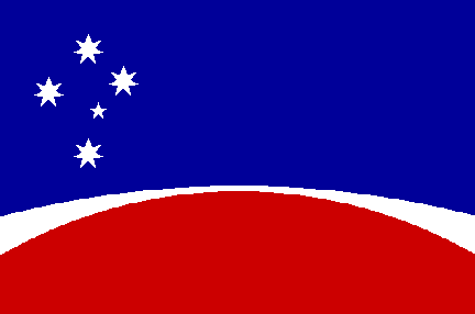 Odierna bandiera degli Stati Uniti d'Australia