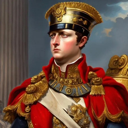 L'imperatore romano Napoleone I (creata con openart.ai)