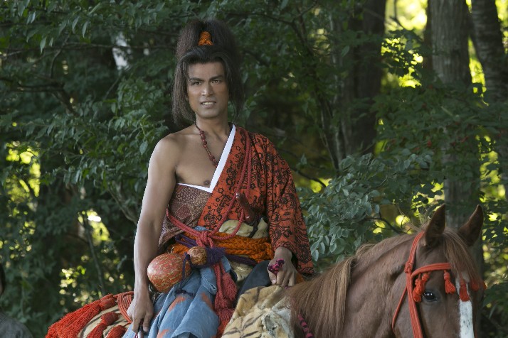 Un giovane Oda Nobunaga tratto dal Taiga Drama della NHK Gunshi Kanbee, 2014