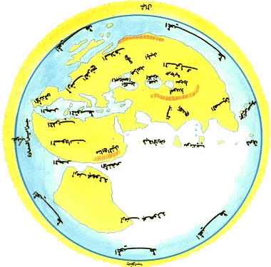 Mappa mundi disegnata da Mansa Qu