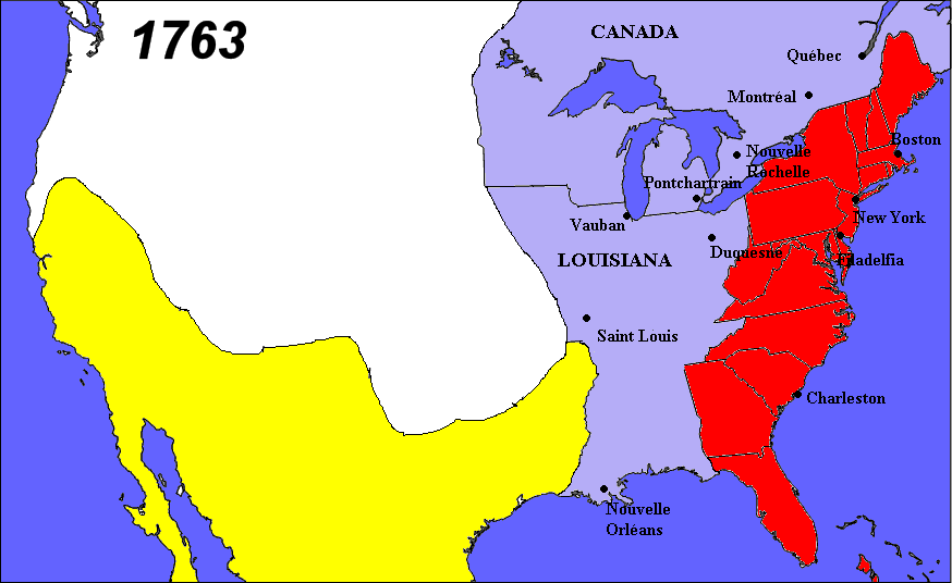 Il Nordamerica nel 1763 (grazie a Perch No?)