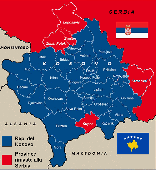 Spartizione etnica del Kosovo