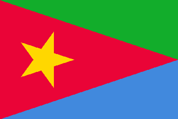 Bandiera del governo in esilio della Repubblica Democratica d'Eritrea