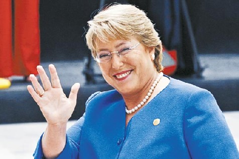 La Presidentessa colombiana Michelle Bachelet Jeria