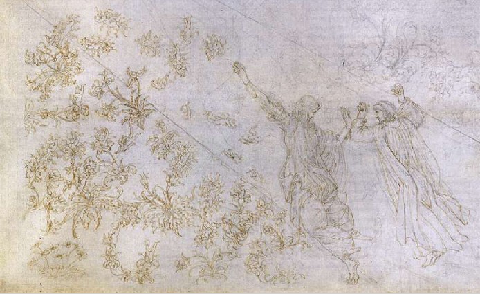 Sandro Botticelli, il Canto XXX del Paradiso, Berlino, Staatliche Museen