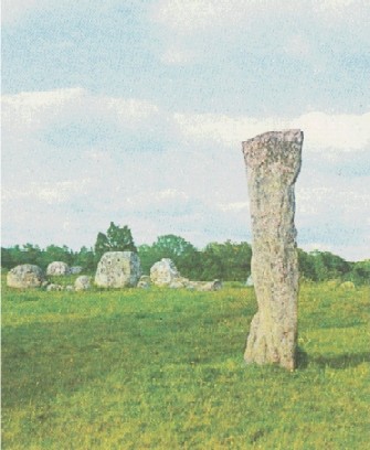 Menhir, tipica costruzione dell'Europa centrale preromana