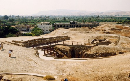Gli scavi di Gerico, foto dell'autore di questo sito (cliccare per ingrandire)