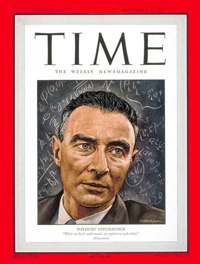 Robert Oppenheimer sulla copertina di "Time" dell'8 novembre 1948
