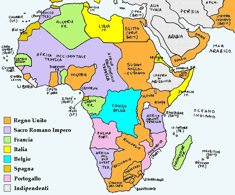 L'Africa nel 1914