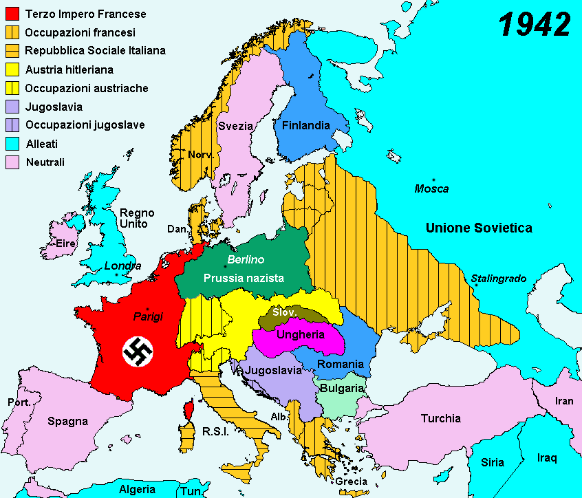 L'Europa sotto l'occupazione francese