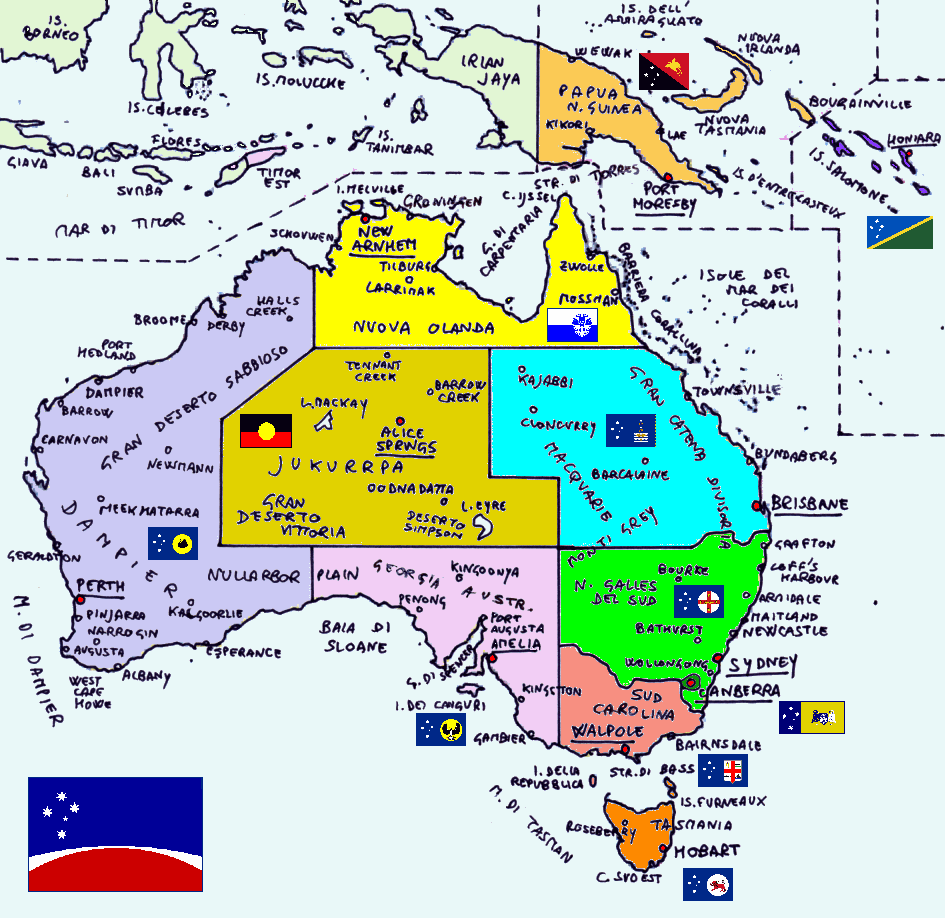 Odierno ordinamento politico degli Stati Uniti d'Australia