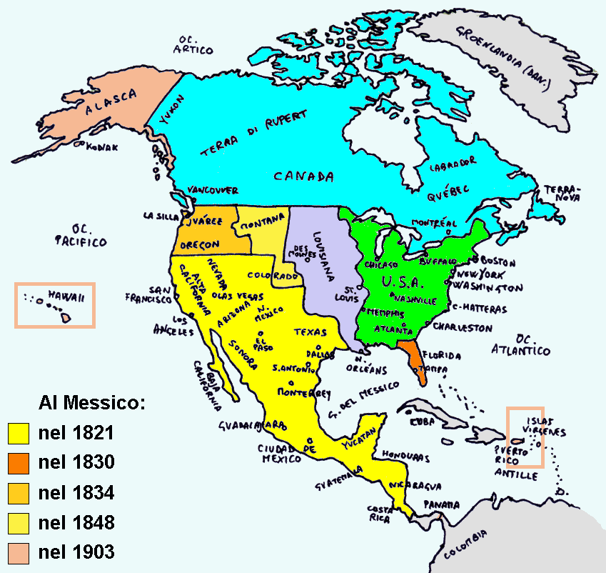 Formazione della Repubblica Federale del Messico dal 1821 al 1903