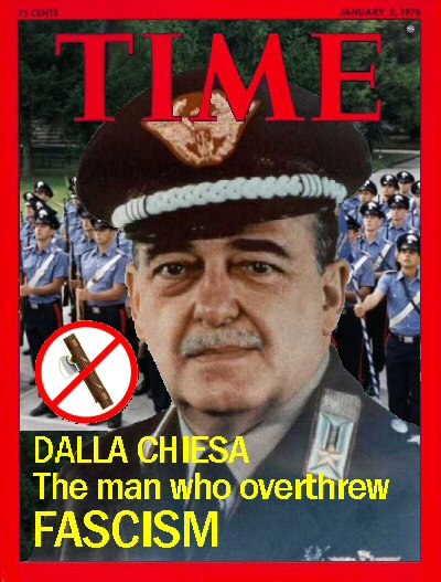 Carlo Alberto Dalla Chiesa (1920-2000) sulla copertina di "Time"