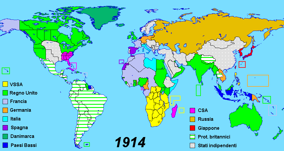 Il mondo nel 1914