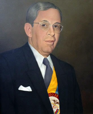 Il Presidente colombiano Eduardo Santos Montejo