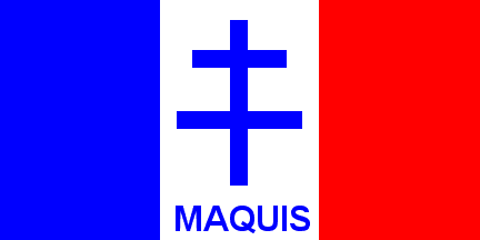 Bandera de los partisanos francses Maquis