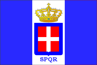 La bandiera dell'Impero Romano d'Occidente dopo la Rivoluzione Liberale