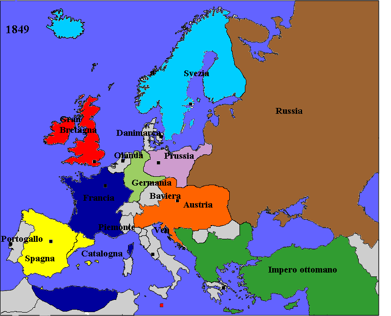 L'Europa nel 1849 (grazie a Perchè No?)