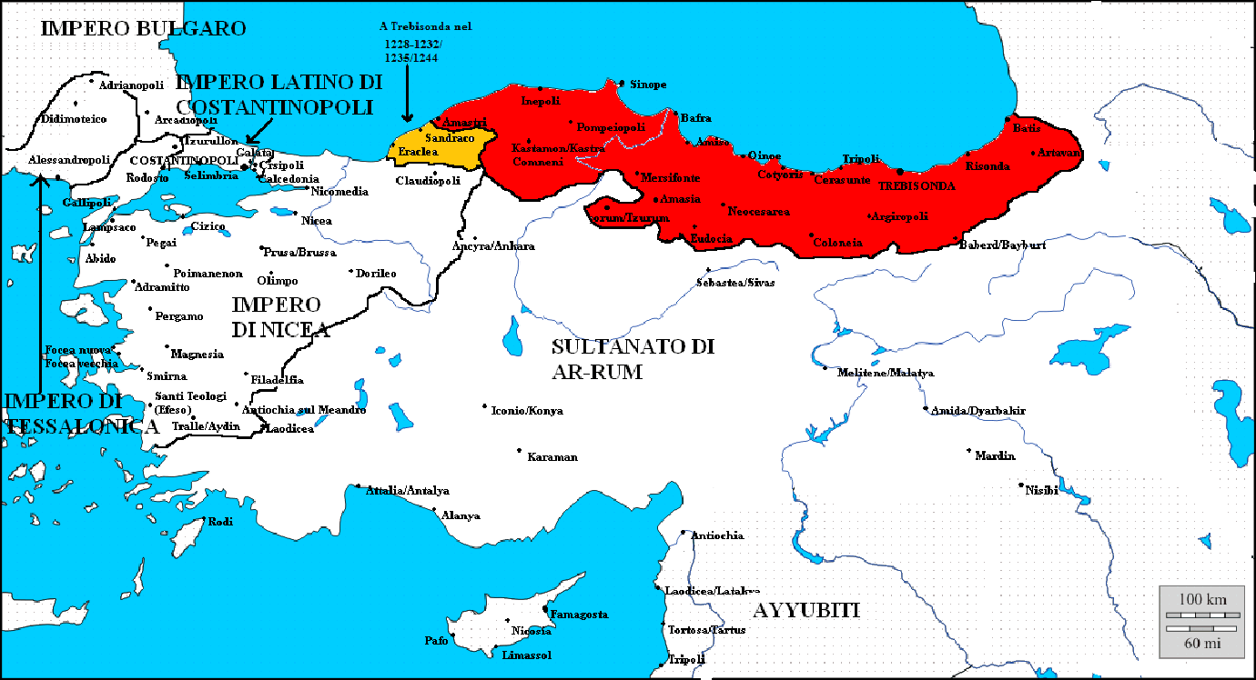 L'Impero pontico nel 1228